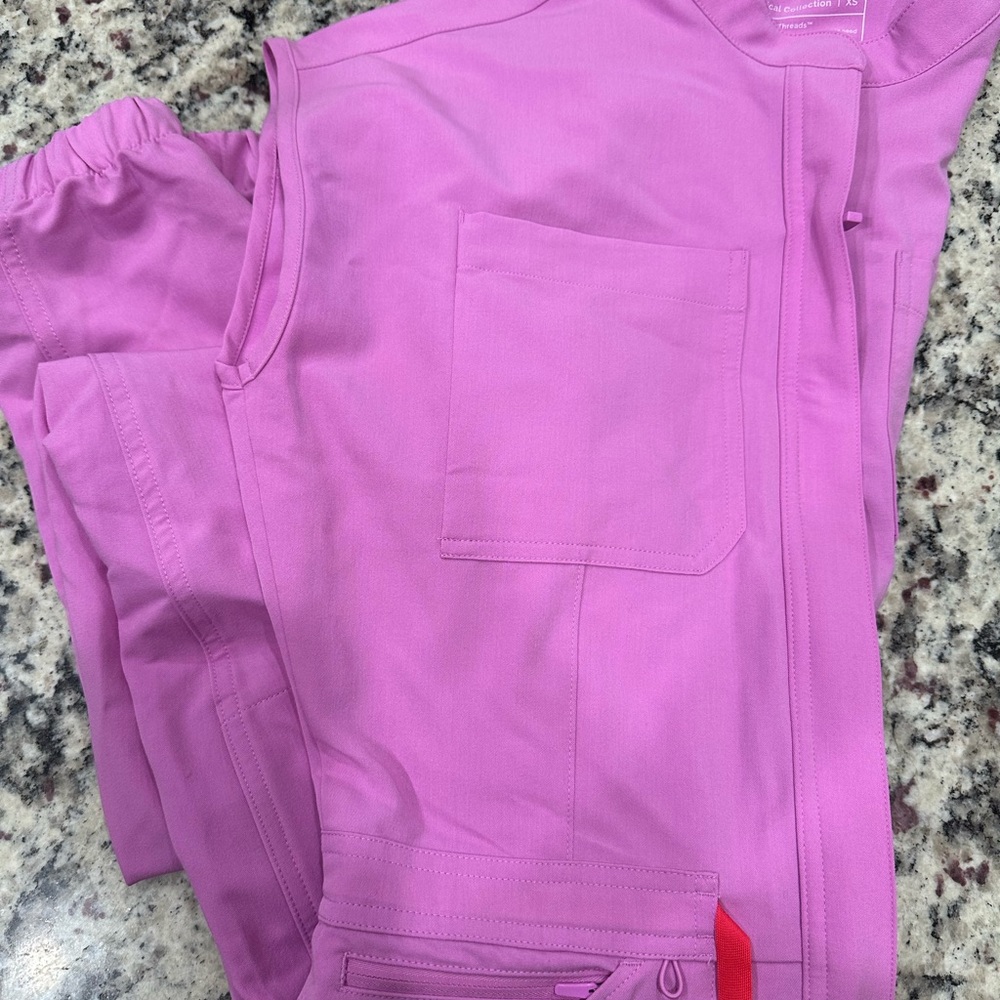 Figs pink jumpsuit brand new with tags XS